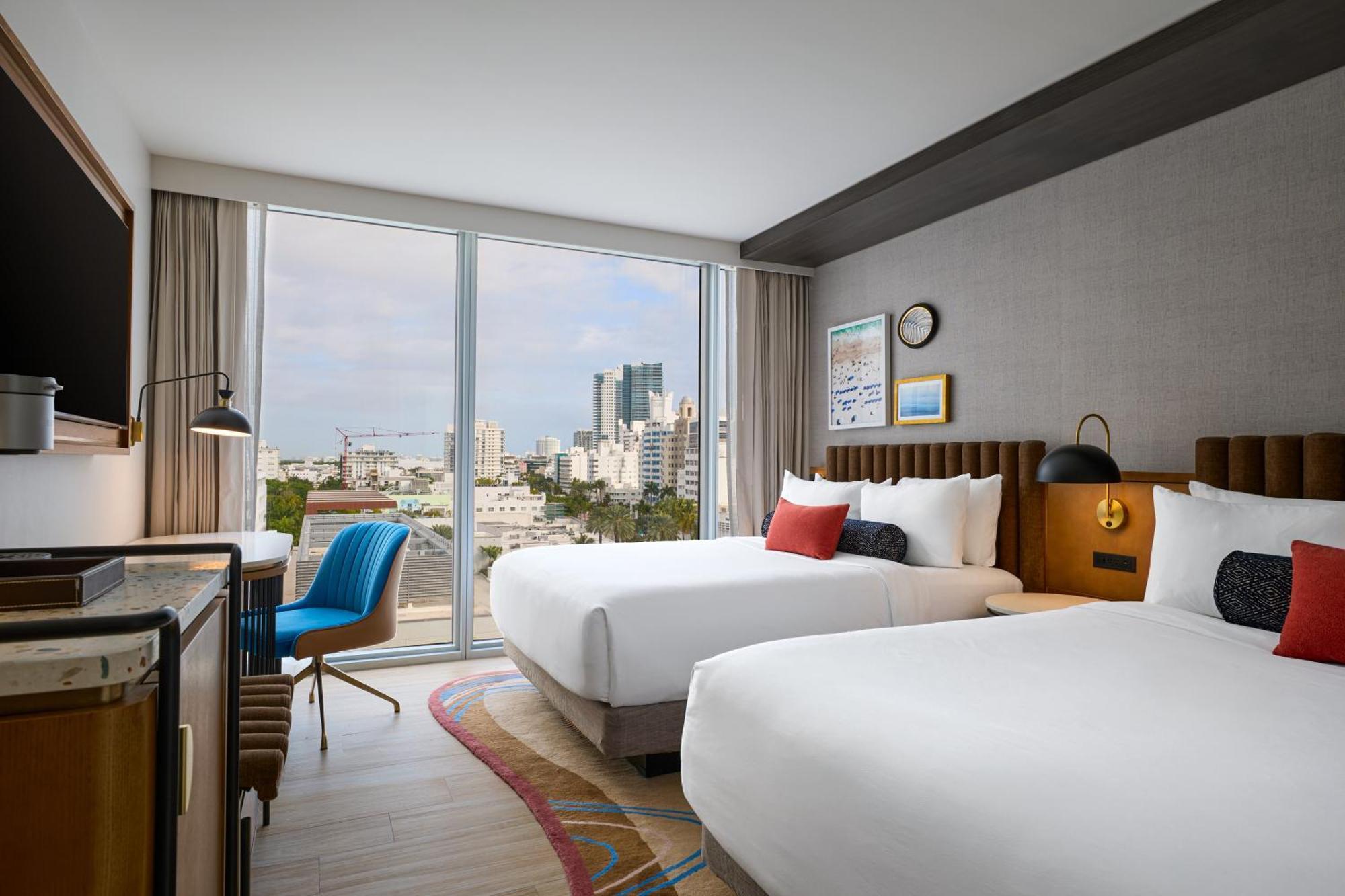 Queen Room Two Queen Beds City View